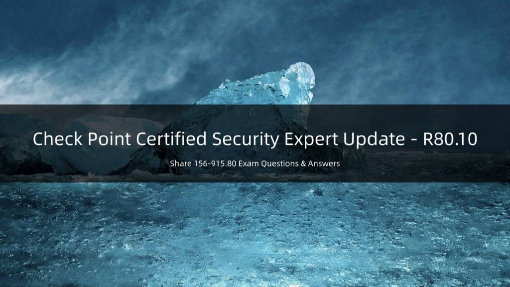 CheckPoint 156-915.80 PDF Questions Free